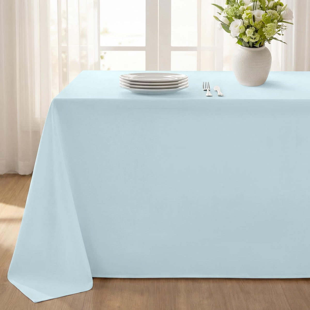 Softalker Orange Tablecloth Rectangle, 60 x 84 Inch