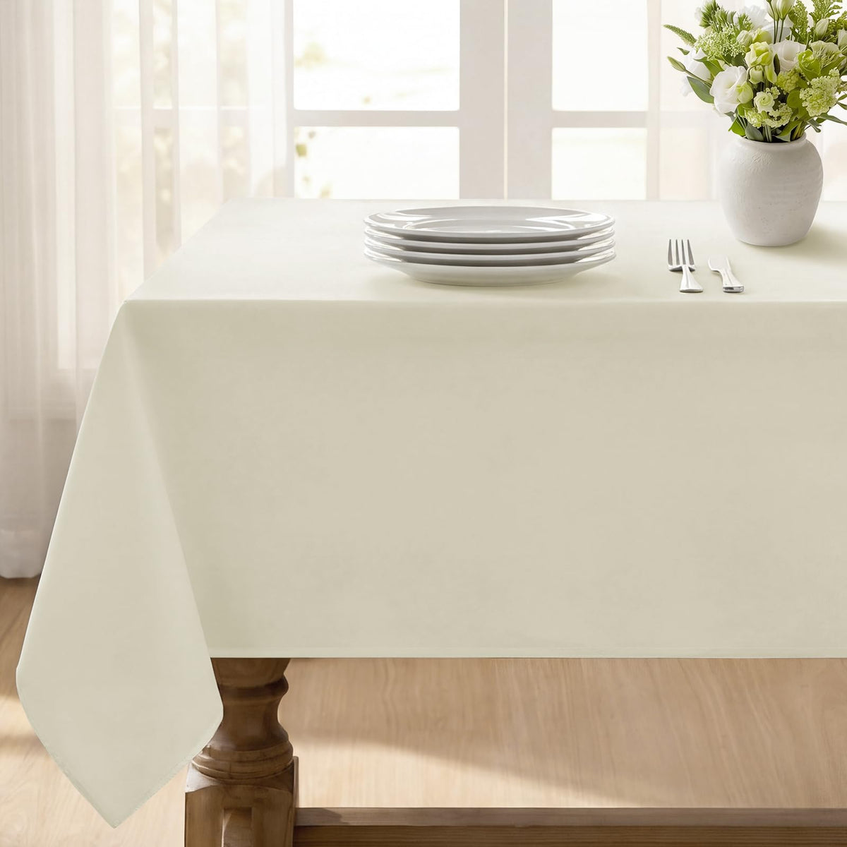 Softalker Orange Tablecloth Rectangle, 60 x 84 Inch