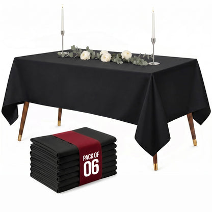 Utopia Kitchen Rectangle Table Cloth 1 Pack [90x132 Inches, White]