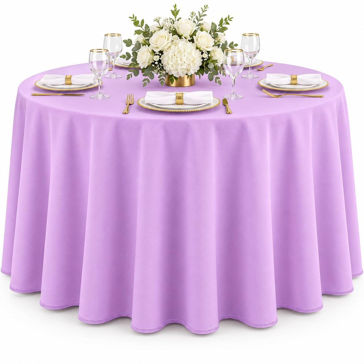 AK TRADING CO. 60 x 102-Inch Rectangular Polyester Tablecloth - Made in USA - Wrinkle-Resistant, Flame Retardant, Durable Party Table Cover, Banquet Tablecloth, Wedding Table Cover - Orange