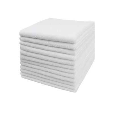 Tricol Clean Microfiber Cleaning Cloth, 16in*16in, 12 Pack Ultra-Thick Cleaning Rags, Super Absorbent, Lint Free & Streak Free Cleaning Towels for Car, House, Kitchen, Office