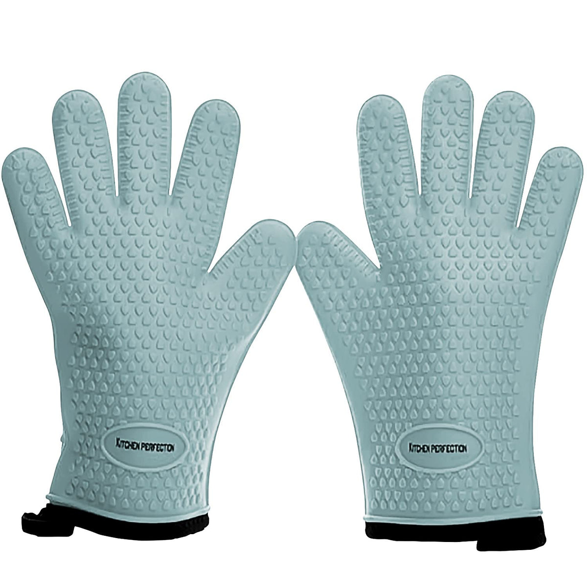 KITCHEN PERFECTION Silicone Smoker Oven Gloves -Extreme Heat Resistant BBQ Gloves -Handle Hot Food Right on Your Smoker Grill Fryer Pit|Waterproof Oven Mitts Grill Gloves |Superior Value Set+3 Bonuses