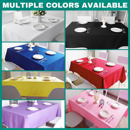 RowinsyDD 30 Pack Black Plastic Tablecloth, Plastic Table Cloths Disposable