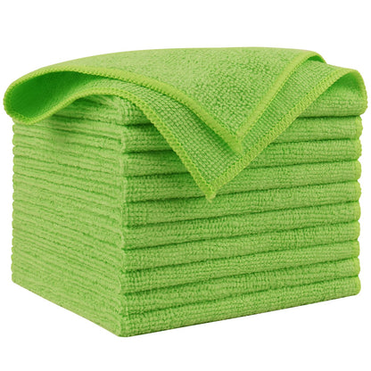 AIDEA Microfiber Cleaning Cloth Pink 10PK, Microfiber Towels 12×12"