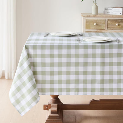 2 Pack Gingham Tablecloth Rectangle Checkered Tablecloth Washable