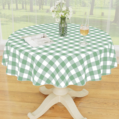 Smiry Fall Tablecloth, Flannel Backed Vinyl Table Cloth, 60"x84"