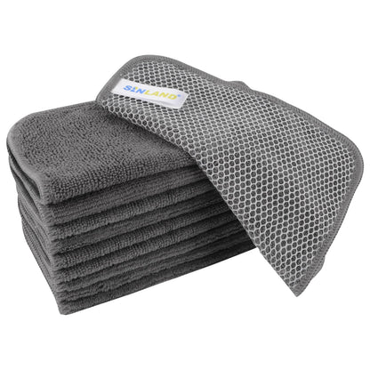 SINLAND Dish Cloth for Washing Dishes Kitchen Washcloth Cleaning Cloth