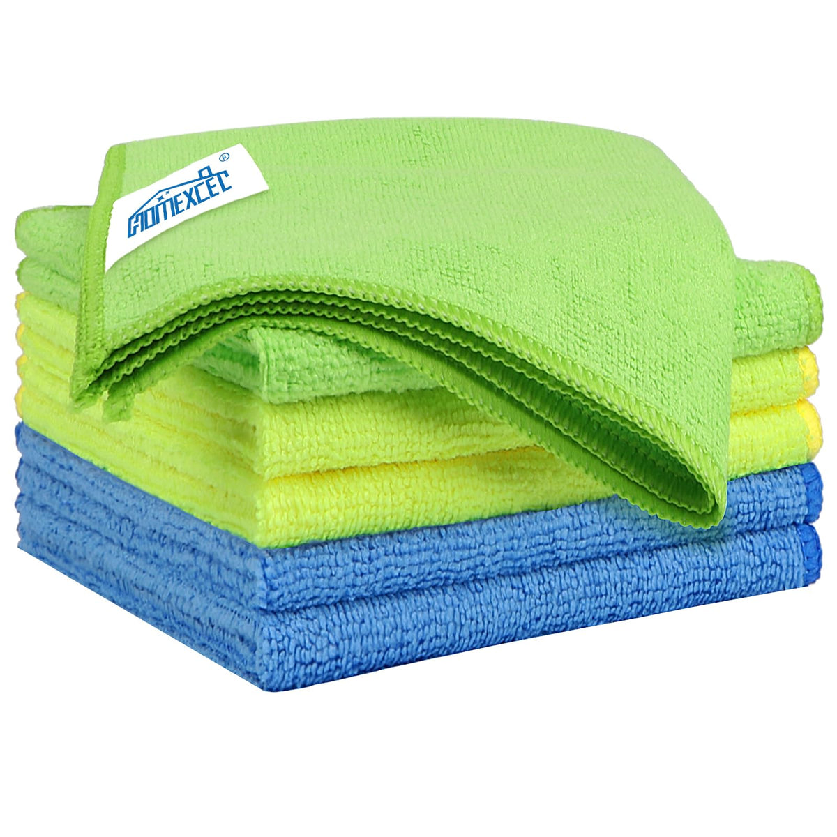 HOMEXCEL Black Microfiber Cleaning Cloth 12 Pack, 12.5 x 12.5 inch Microfiber Towels for Cars, Ultra Absorbent Car Washing Cloth, Lint Free Streak Free Cleaning Rags for Car, Kitchen, and Window