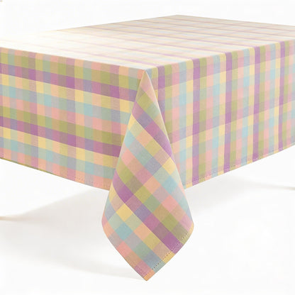 Urban Villa Tabletop Cover Kitchen Dining Tablecloth 100% Cotton Holiday Celebrations Wedding Dinner Parties White Rectangle 60X120 Inches 10-12 Seats Table Cloth