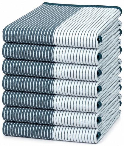 Premium Kitchen Towels 6 Pack 100% Cotton, 20"x28" Dish Towels - Grey