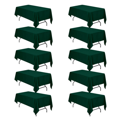 BRILLMAX 6 Pack White Tablecloths 60x126 Inch for 8ft Rectangle Tables