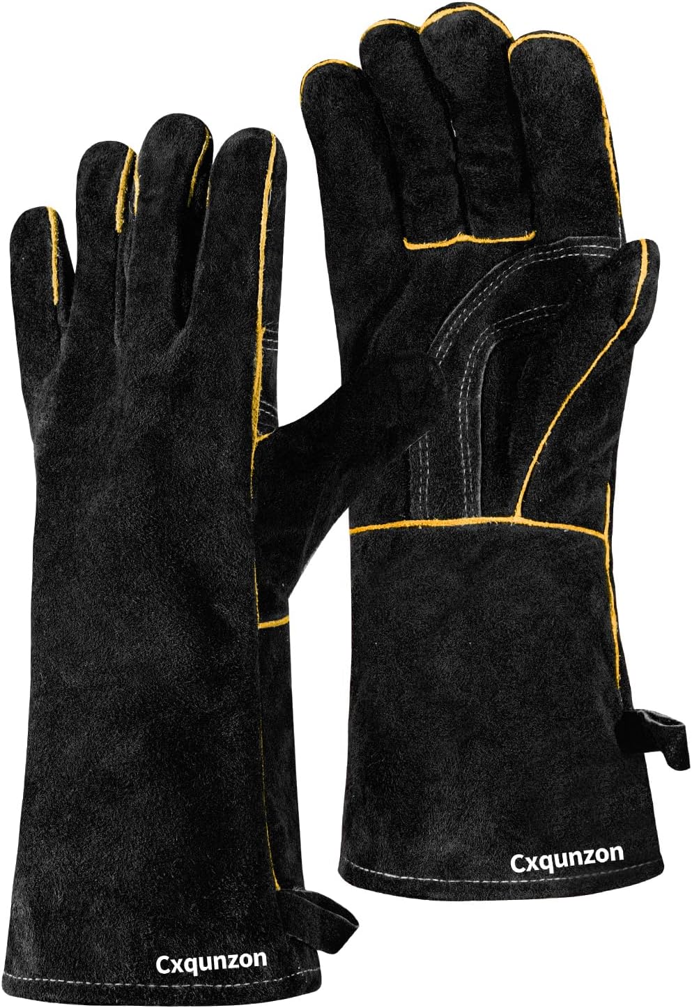 MIG Welding Gloves for Men, Fireproof Leather and Stitching