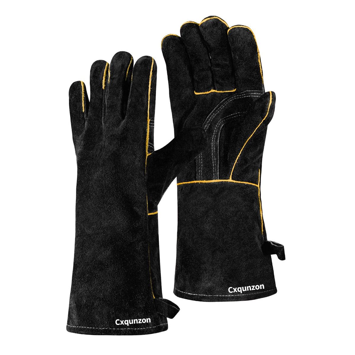 MIG Welding Gloves for Men, Fireproof Leather and Stitching