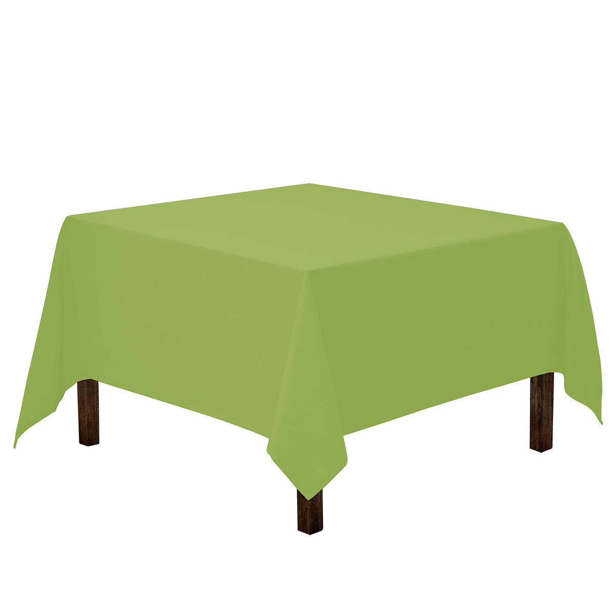 Gee Di Moda Square Tablecloth - 70 x 70 Inch Black Table Cloth for Medium Square or Round Tables - Heavy Duty Washable Fabric - for Buffet Table, Holiday Party, Dinner, Wedding & Baby Shower