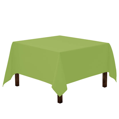 Gee Di Moda Square Tablecloth - 70 x 70 Inch Black Table Cloth for Medium Square or Round Tables - Heavy Duty Washable Fabric - for Buffet Table, Holiday Party, Dinner, Wedding & Baby Shower