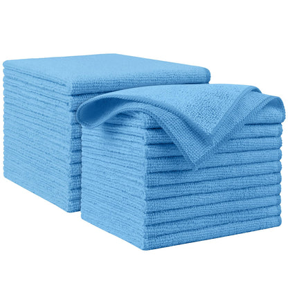 AIDEA Microfiber Cleaning Cloth Pink 10PK, Microfiber Towels 12×12"