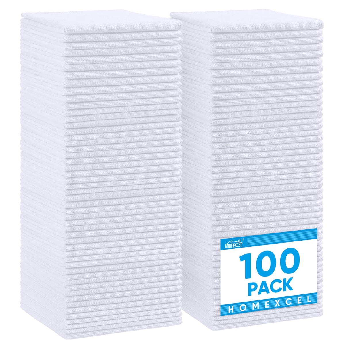 HOMEXCEL 8PK Microfiber Cleaning Cloth, Cleaning Rags for Home, 11.5x11.5in