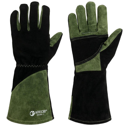 Welding Gloves -Long Sleeve Fireproof and Heat Resistant 15IN L