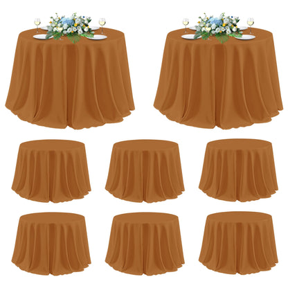 sancua 2 Pack White Table Cloth 60x102 Inch for 6 Feet Rectangle Tables