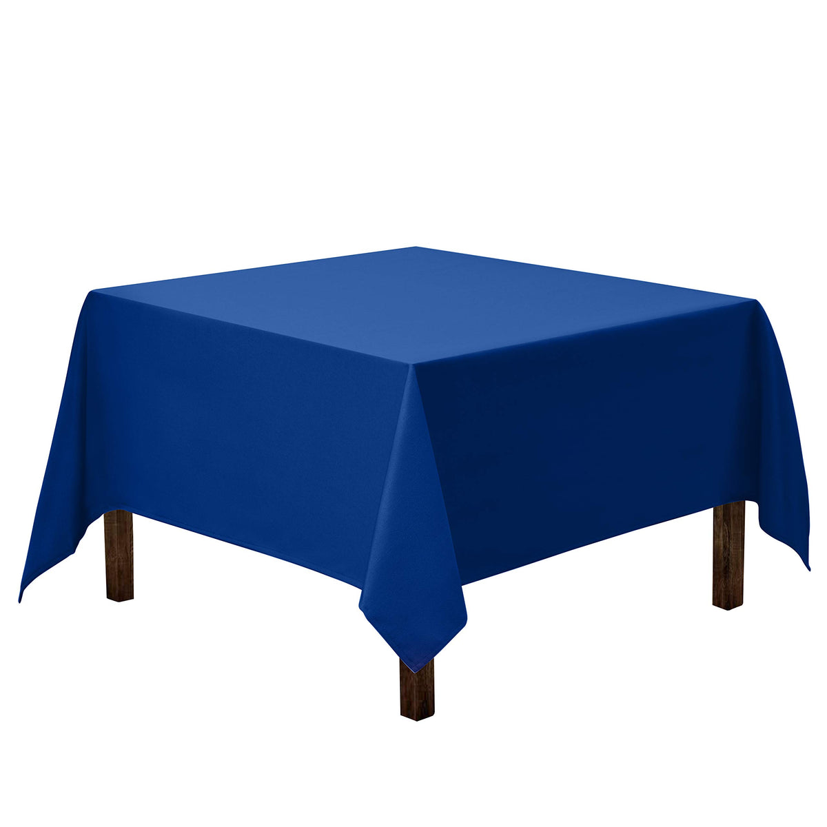Gee Di Moda Square Tablecloth - 70 x 70 Inch Black Table Cloth for Medium Square or Round Tables - Heavy Duty Washable Fabric - for Buffet Table, Holiday Party, Dinner, Wedding & Baby Shower