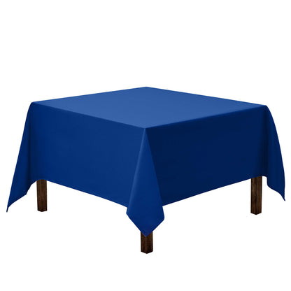 Gee Di Moda Square Tablecloth - 70 x 70 Inch Black Table Cloth for Medium Square or Round Tables - Heavy Duty Washable Fabric - for Buffet Table, Holiday Party, Dinner, Wedding & Baby Shower