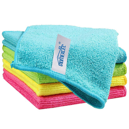 HOMEXCEL 8PK Microfiber Cleaning Cloth, Cleaning Rags for Home, 11.5x11.5in