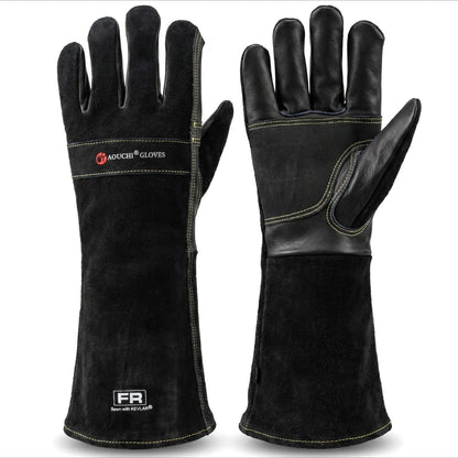 Welding Gloves -Long Sleeve Fireproof and Heat Resistant 15IN L
