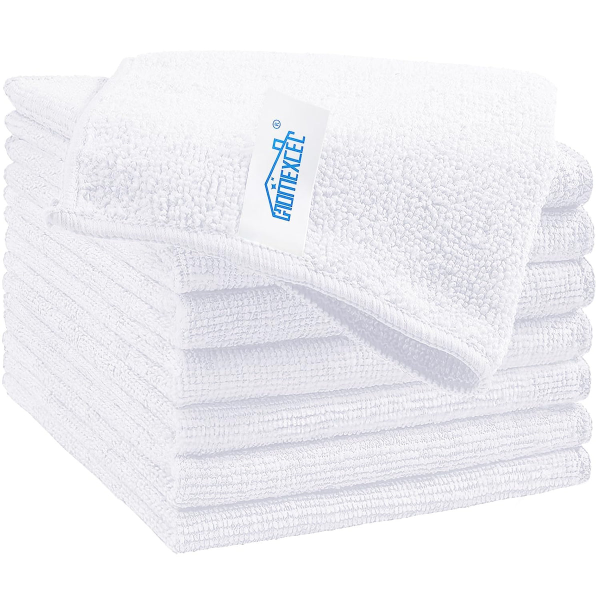 HOMEXCEL 8PK Microfiber Cleaning Cloth, Cleaning Rags for Home, 11.5x11.5in