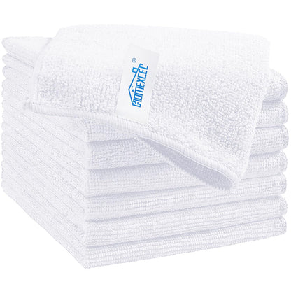 HOMEXCEL 8PK Microfiber Cleaning Cloth, Cleaning Rags for Home, 11.5x11.5in