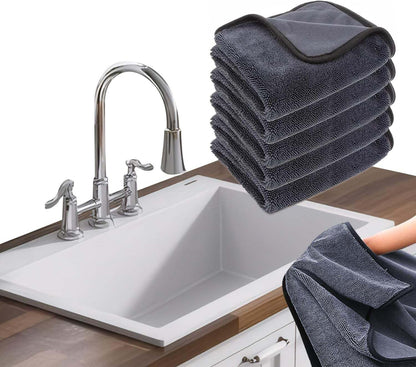 Shiny Cleaning Wipes, 3Pack Shiny Cloths Drying Towels,Shower Doors Drying Towels,16 * 16" Streak Free Glass Window Car Mirror Super Absorben Microfiber Cleaning Cloths