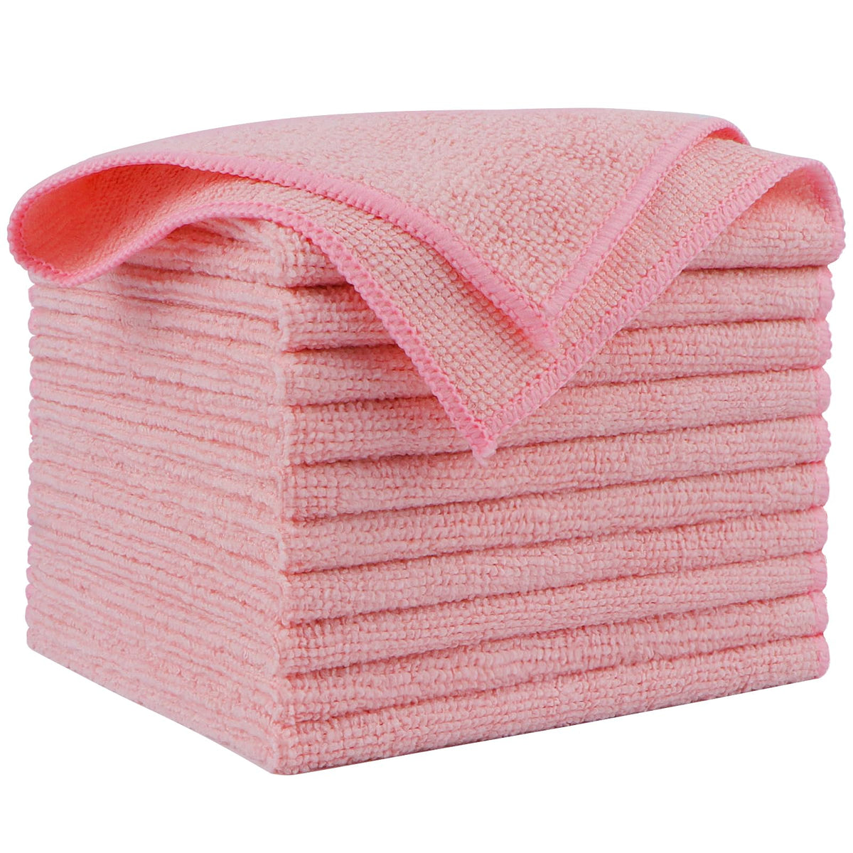 AIDEA Microfiber Cleaning Cloth Blue-50PK,Microfiber Towels for Cars 12×12"