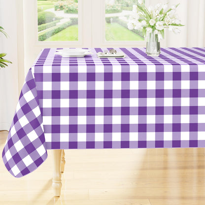 Smiry Fall Tablecloth, Flannel Backed Vinyl Table Cloth, 60"x84"