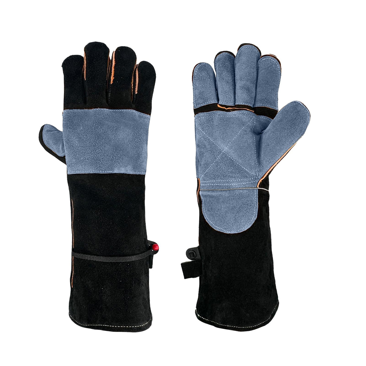 Welding Gloves, 16 Inches Heat Resistant Leather Welding Gloves for Men, Idea for Mig Tig Grill Stick