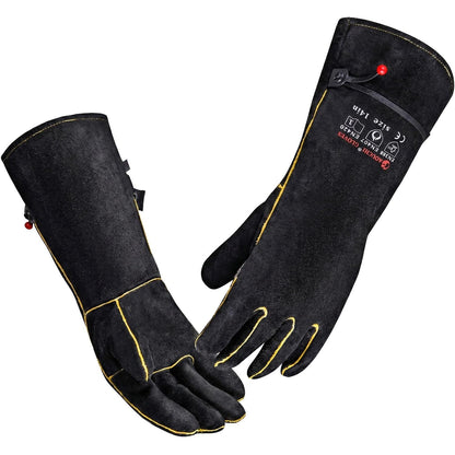 932℉ Heat Resistant Leather Welding Gloves for Men & Women
