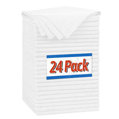 FIXSMITH Microfiber Cleaning Cloth, 100 Pack Shop Towels, Micro Fiber Cloth for Cleaning Car, All-Purpose Absorbent Cleaning Rags for Housekeeping, Dust Cloth for Office, Car Wash Towels, 12inx12in