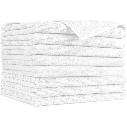 AIDEA Brown Microfiber Cleaning Cloth-12PK, Cleaning Rags 12"x12" Absorbent