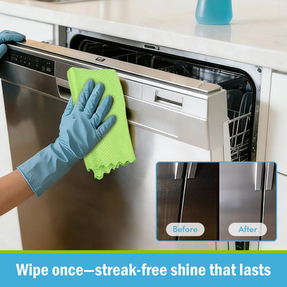 AIDEA Microfiber Glass Cleaning Cloth-8PK, Magic Cleaning Cloths 12"x12"