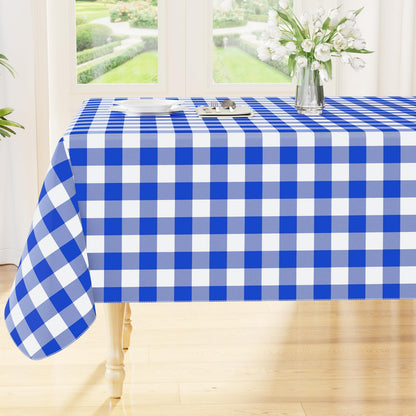Smiry Fall Tablecloth, Flannel Backed Vinyl Table Cloth, 60"x84"