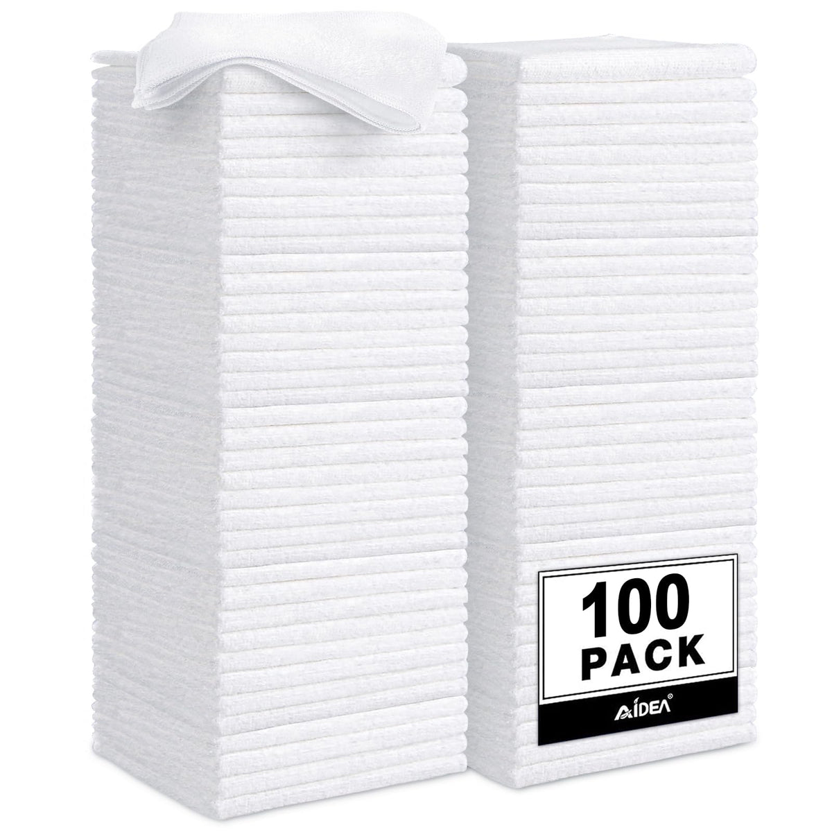 AIDEA Microfiber Cleaning Cloth-20PK, Microfiber Towels, Rags,11.5"×11.5"