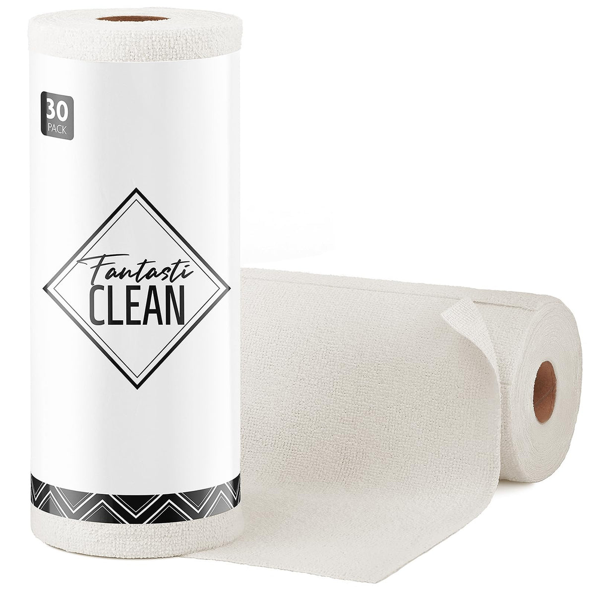 Fantasticlean Microfiber Cleaning Cloth Roll -75 Pack, 12" x 12" (Pink)