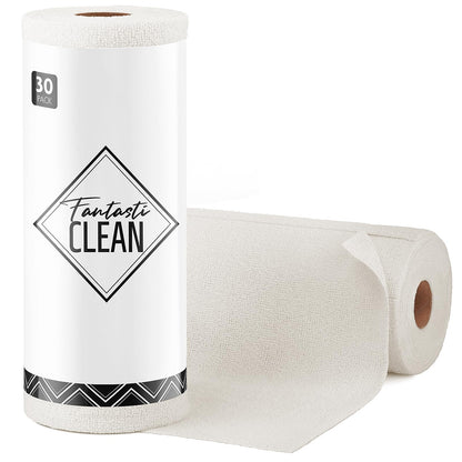Fantasticlean Microfiber Cleaning Cloth Roll -75 Pack, 12" x 12" (Pink)