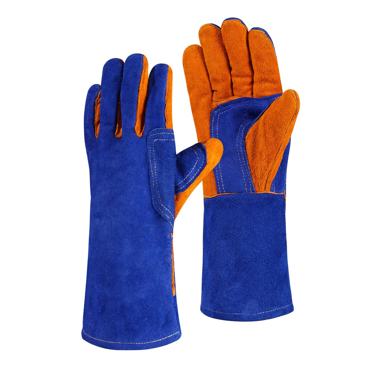 MIG Welding Gloves for Men, Fireproof Leather and Stitching