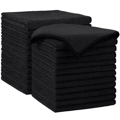 AIDEA Brown Microfiber Cleaning Cloth-12PK, Cleaning Rags 12"x12" Absorbent