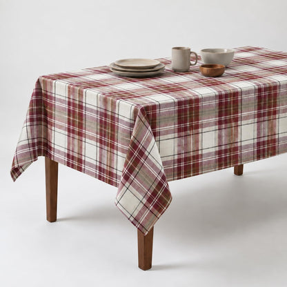 Urban Villa Tabletop Cover Kitchen Dining Tablecloth 100% Cotton Holiday Celebrations Wedding Dinner Parties White Rectangle 60X120 Inches 10-12 Seats Table Cloth
