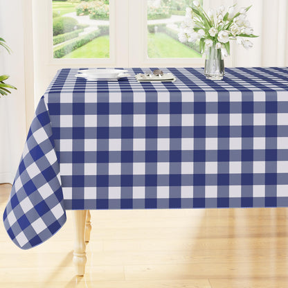 Smiry Fall Tablecloth, Flannel Backed Vinyl Table Cloth, 60"x84"