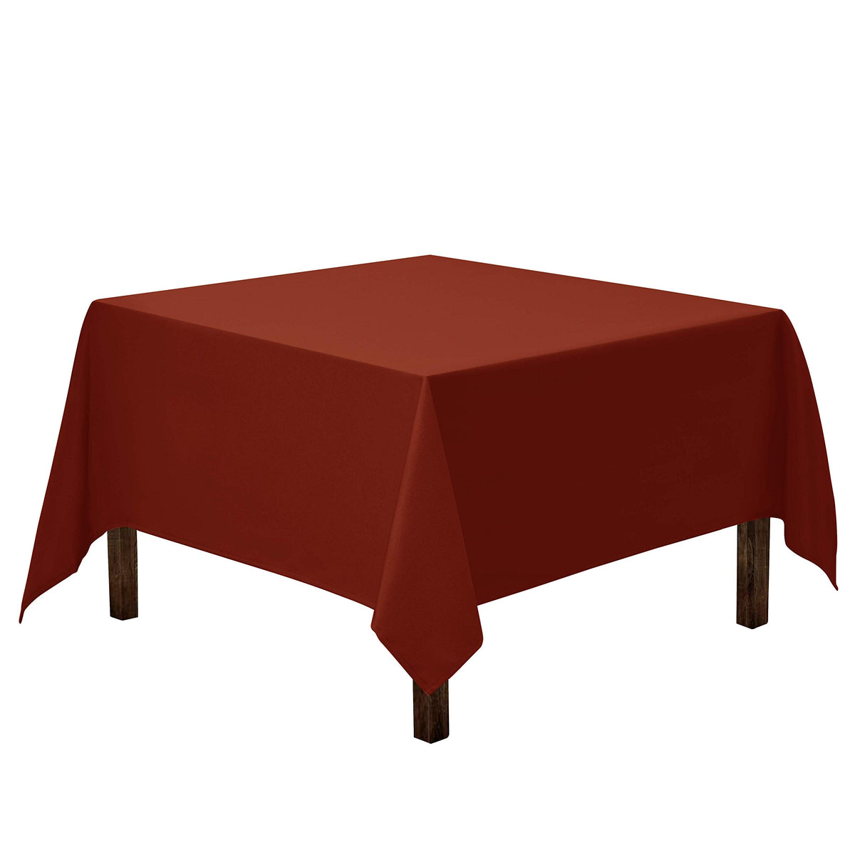 Gee Di Moda Square Tablecloth - 70 x 70 Inch Black Table Cloth for Medium Square or Round Tables - Heavy Duty Washable Fabric - for Buffet Table, Holiday Party, Dinner, Wedding & Baby Shower