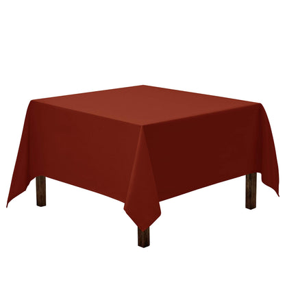 Gee Di Moda Square Tablecloth - 70 x 70 Inch Black Table Cloth for Medium Square or Round Tables - Heavy Duty Washable Fabric - for Buffet Table, Holiday Party, Dinner, Wedding & Baby Shower