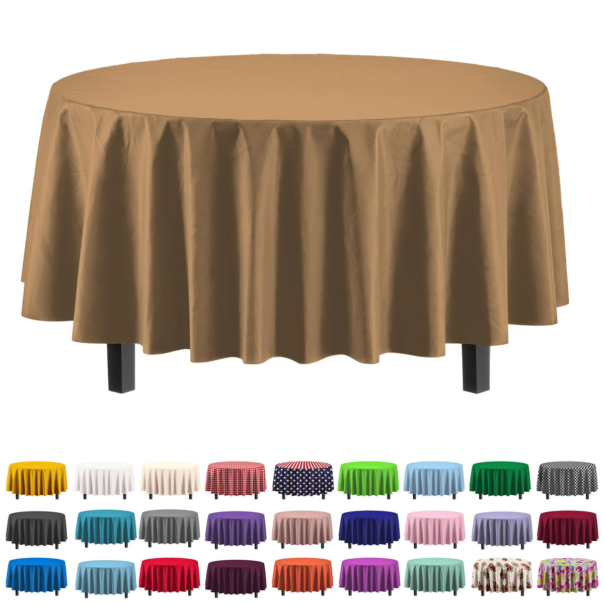 Exquisite Navy Plastic Table Cloth Disposable 6 Pack - 54 x 108 Inch Rectangle Tablecloth for 6 Foot Tables - Waterproof Table Cover for Party Wedding Birthday Graduation BBQ Catering