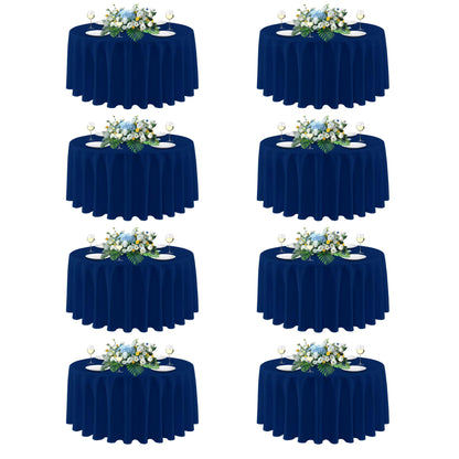 sancua 2 Pack White Table Cloth 60x102 Inch for 6 Feet Rectangle Tables