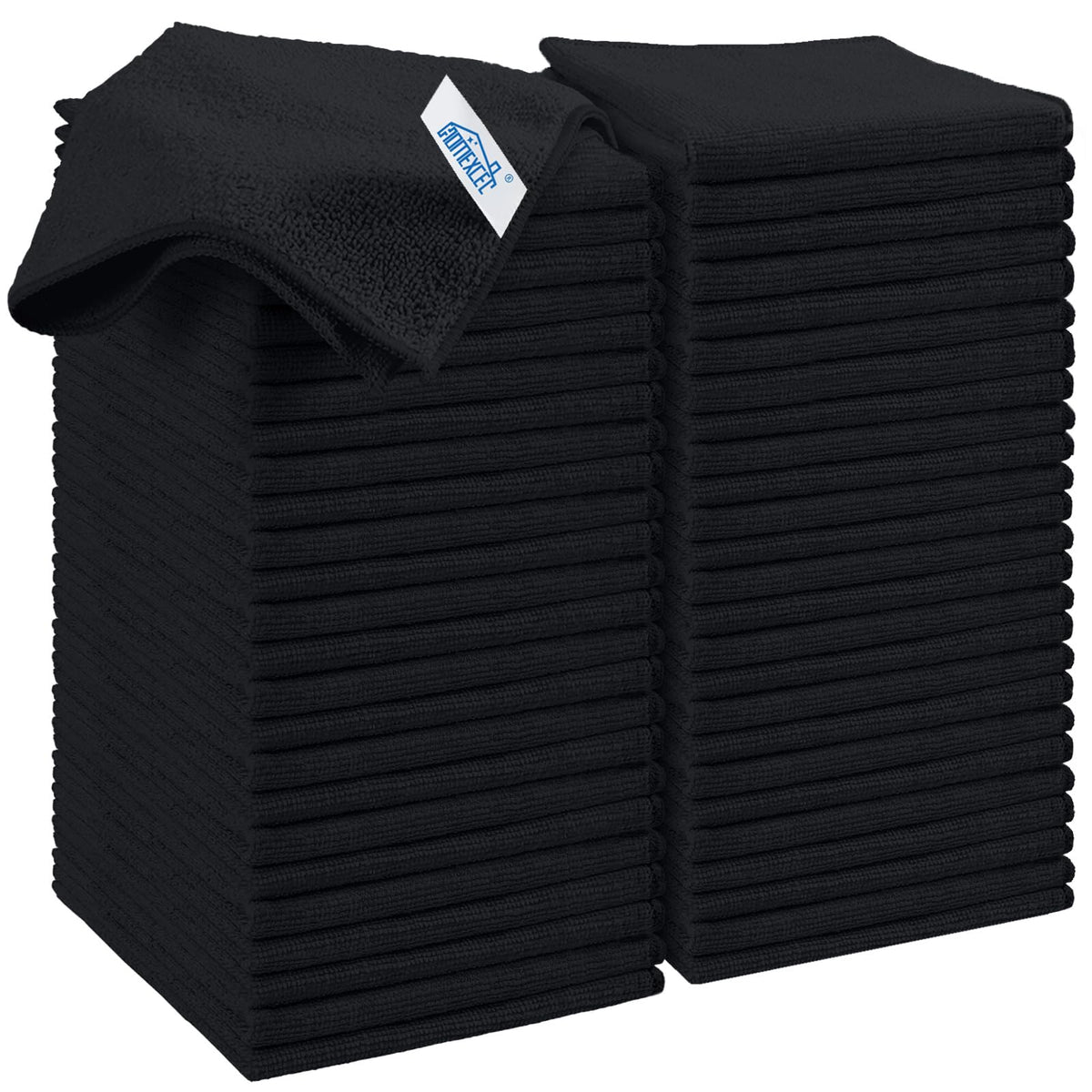 HOMEXCEL 8PK Microfiber Cleaning Cloth, Cleaning Rags for Home, 11.5x11.5in